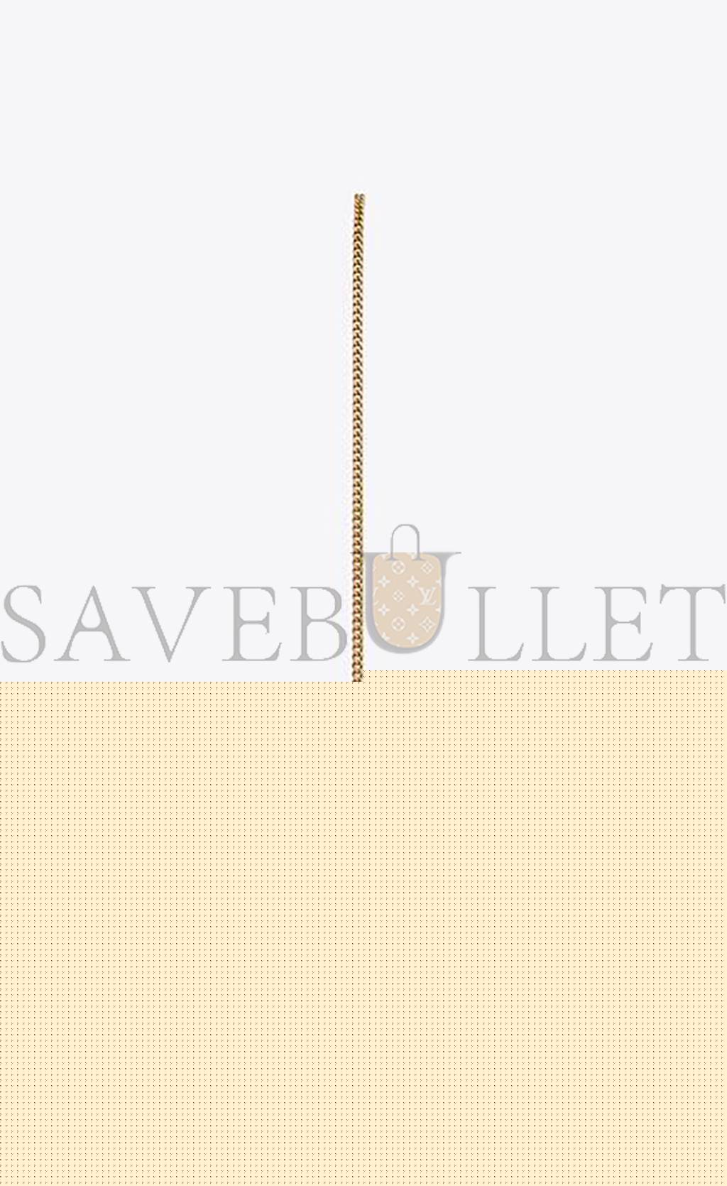 YSL CASSANDRE MATELASSÉ CHAIN WALLET IN GRAIN DE POUDRE EMBOSSED LEATHER 377828BOW019207 (22.5*14*4cm)