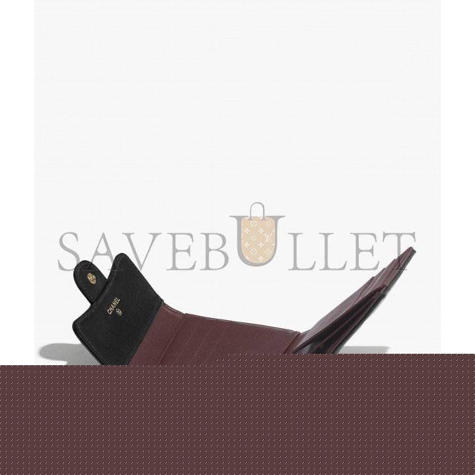 Ch*el classic small flap wallet gold hardware  ap0231 y01295 c3906 （10.5cm*11.5cm*3cm）