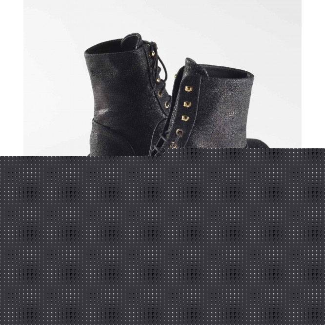 Ch*el lace-ups fabric & grosgrainblack g39162 y55902 94305