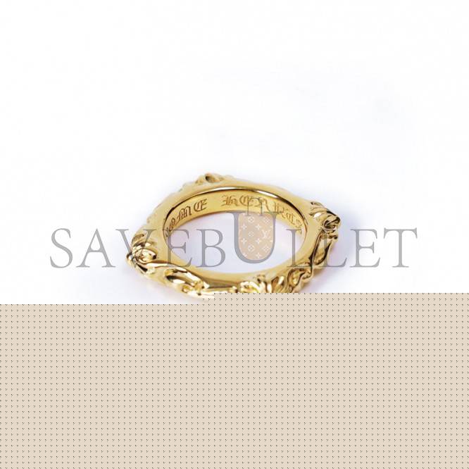 CHROME HEARTS 22K GOLD SBT BAND RING