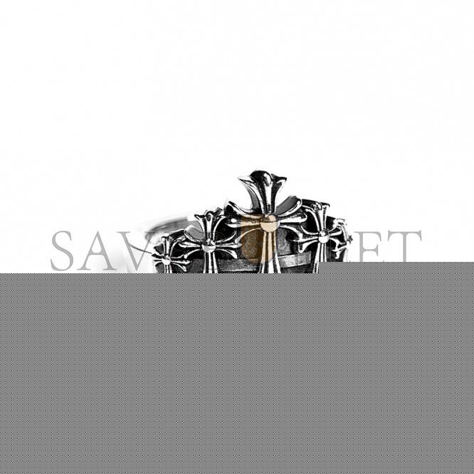 CHROME HEARTS CROSS CROWN RING