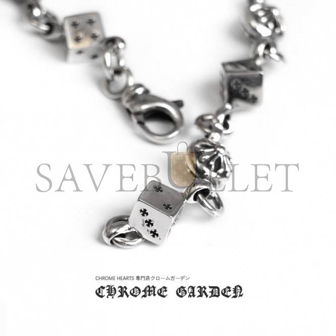 CHROME HEARTS DICE AND CROSSBALL BRACELET