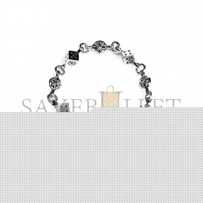 CHROME HEARTS DICE AND CROSSBALL BRACELET