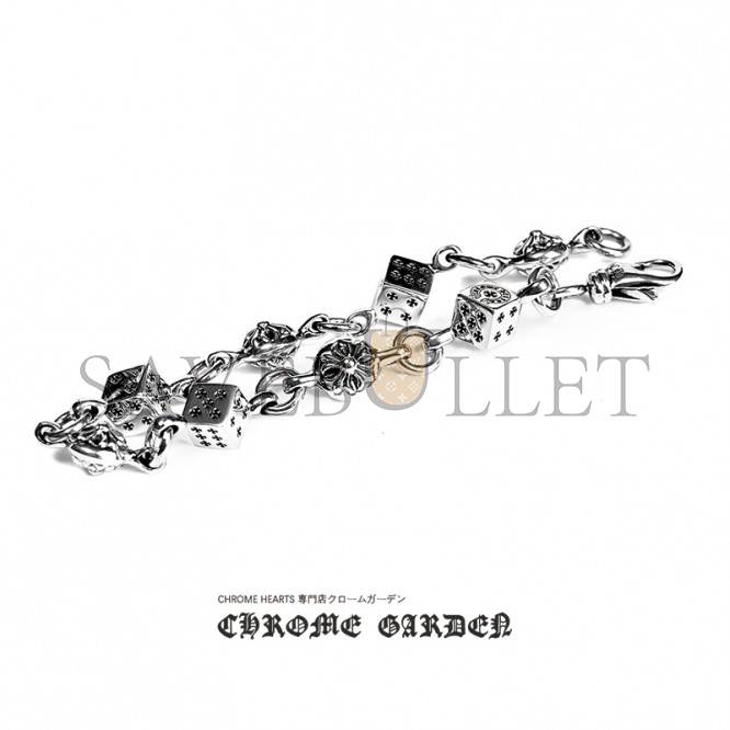 CHROME HEARTS DICE AND CROSSBALL BRACELET
