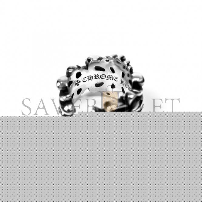CHROME HEARTS DOUBLE FLORAL RING