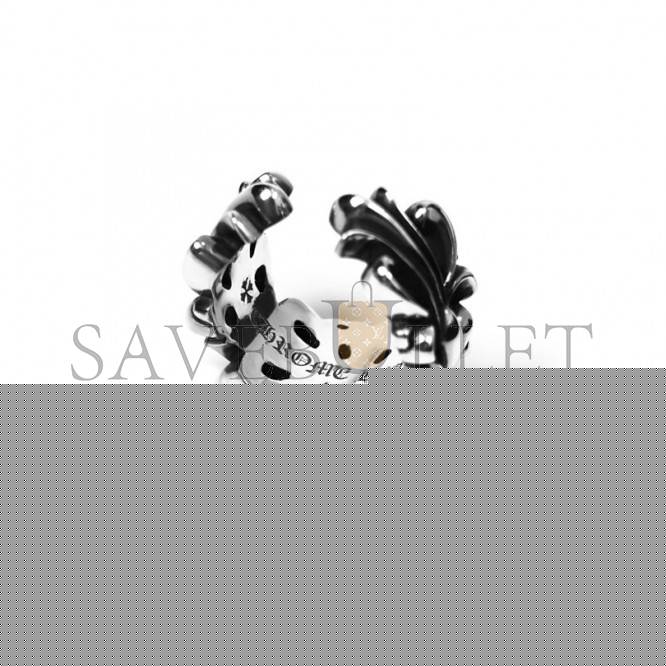CHROME HEARTS DOUBLE FLORAL RING