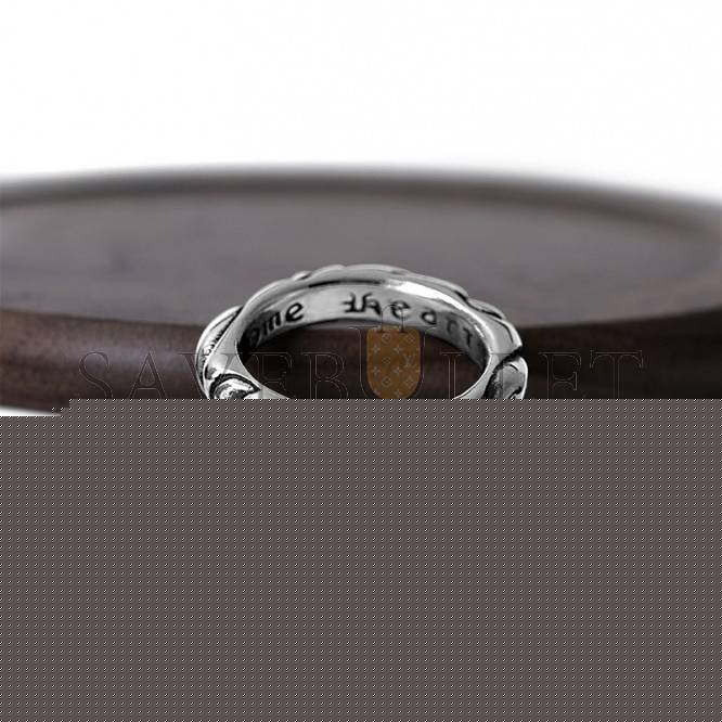 CHROME HEARTS SCROLL BAND RING