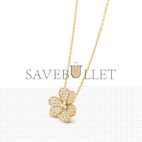 VAN CLEEF ARPELS FRIVOLE PENDANT, LARGE MODEL - YELLOW GOLD, DIAMOND  VCARP0J700