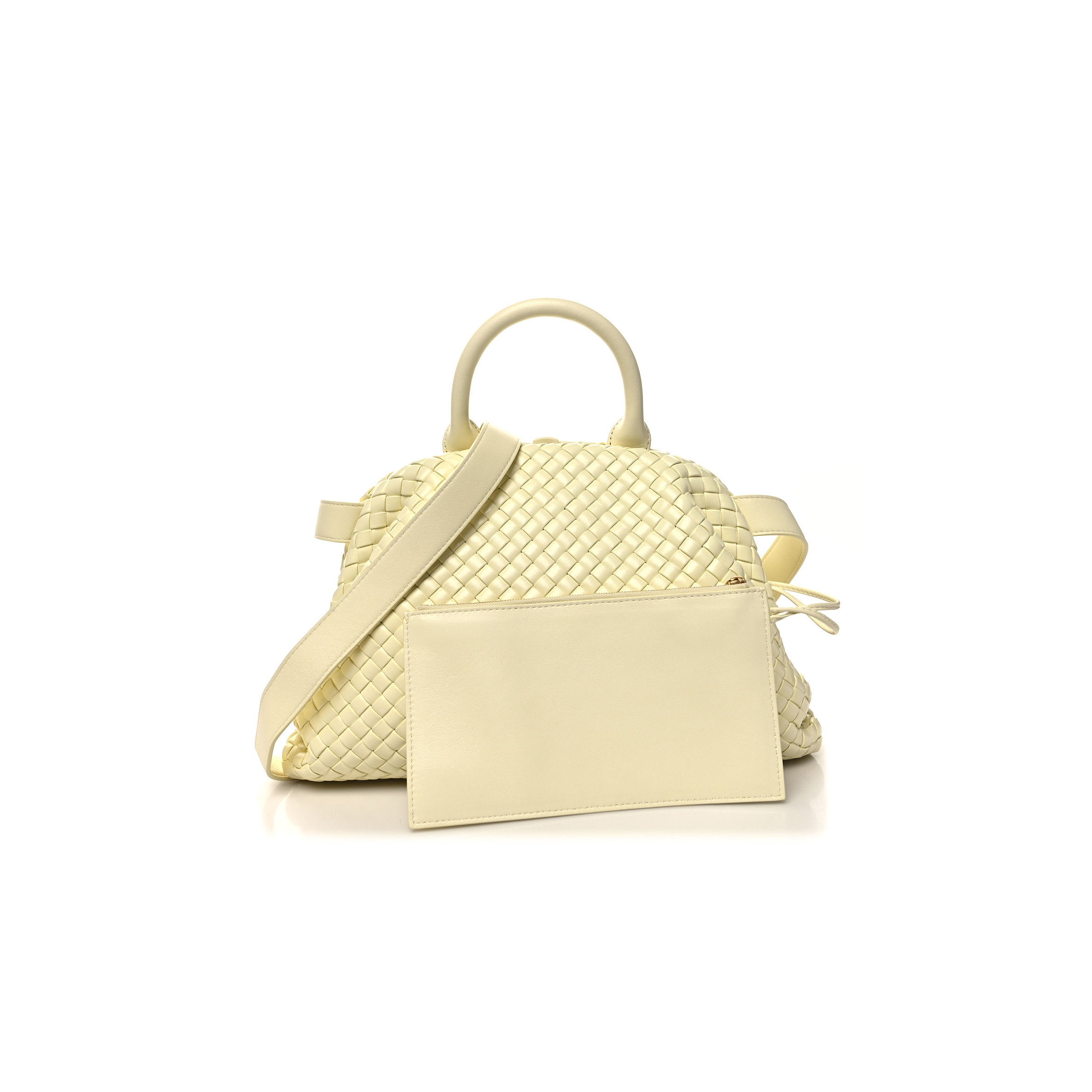 bo*te*ga Ve*ne*ta nappa intrecciato small padded the handle tote zest washed  (30*20*10cm)