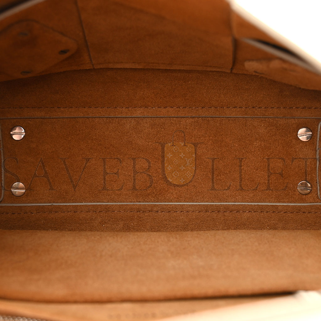bo*te*ga Ve*ne*ta french calfskin maxi intrecciato small arco bianco  (22*20*8cm)