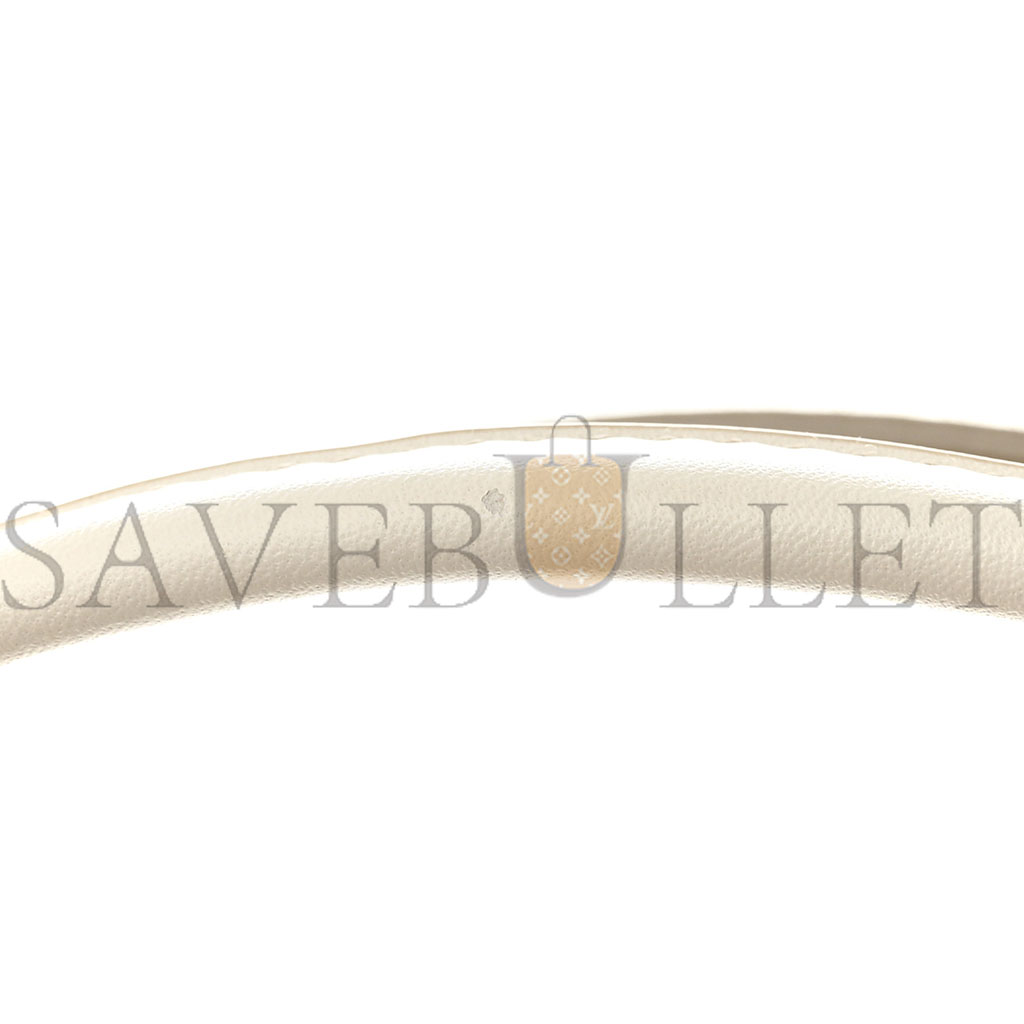 bo*te*ga Ve*ne*ta french calfskin maxi intrecciato small arco bianco  (22*20*8cm)