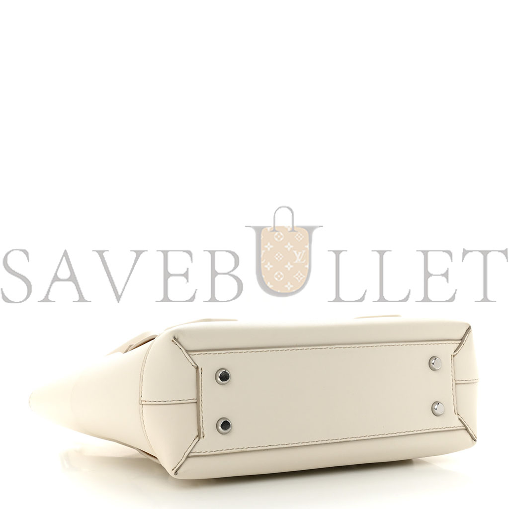 bo*te*ga Ve*ne*ta french calfskin maxi intrecciato small arco bianco  (22*20*8cm)