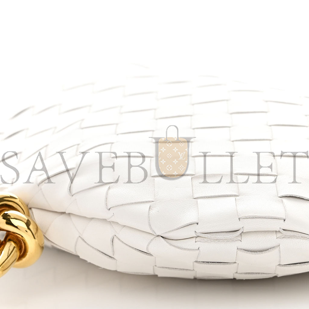 bo*te*ga Ve*ne*ta nappa intrecciato small solstice hobo white  (28*25*3cm)