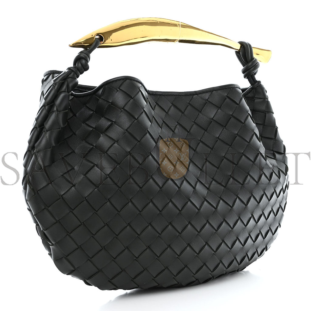 bo*te*ga Ve*ne*ta nappa intrecciato sardine bag black  (36*23*4cm)