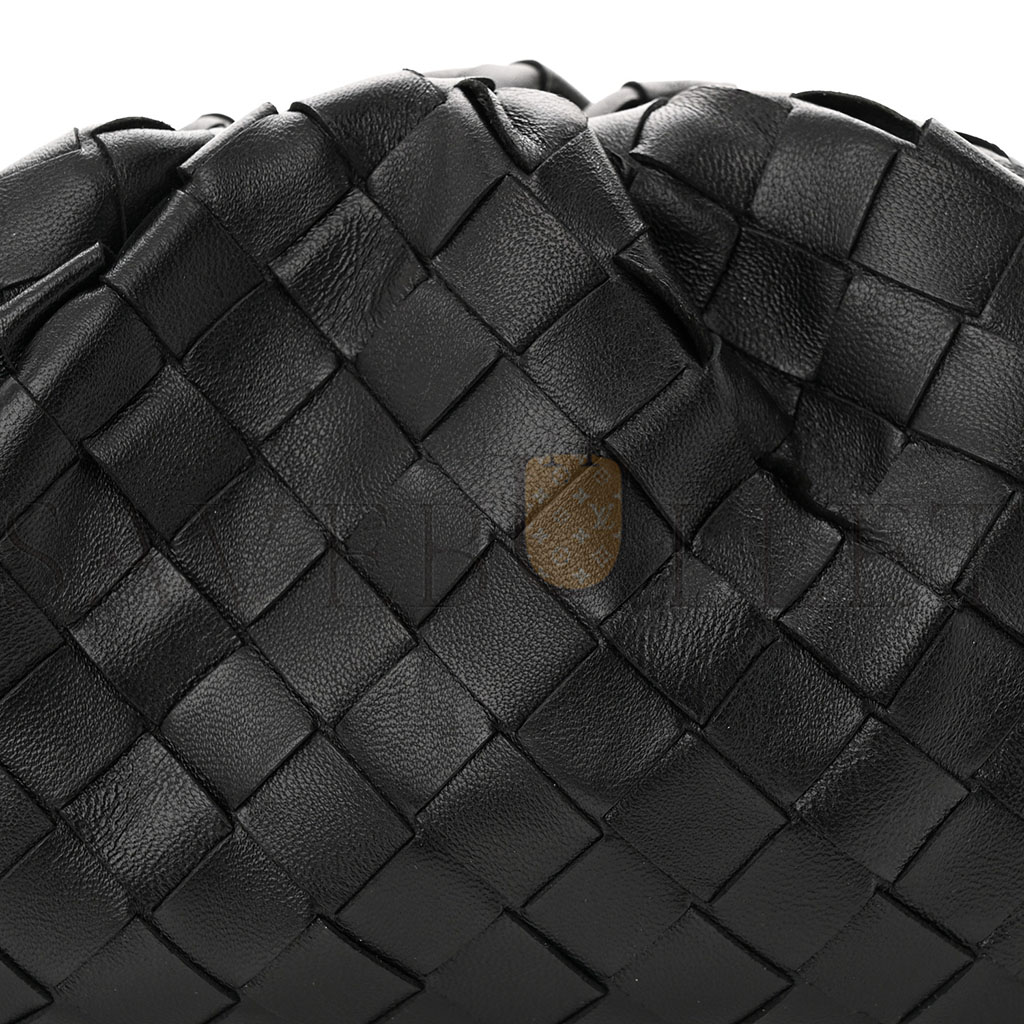 bo*te*ga Ve*ne*ta nappa intrecciato the mini pouch black  (22*15*7cm)