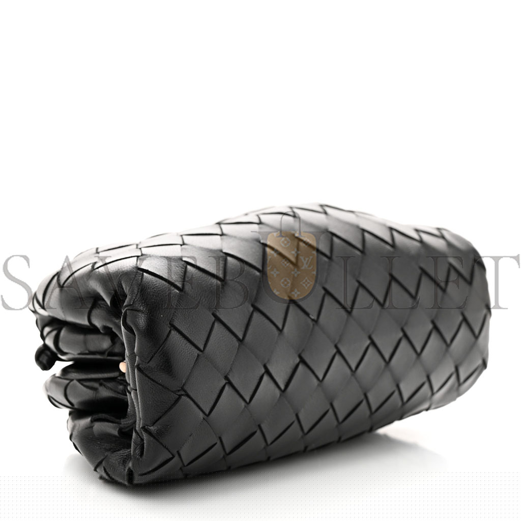 bo*te*ga Ve*ne*ta nappa intrecciato the mini pouch black  (22*15*7cm)