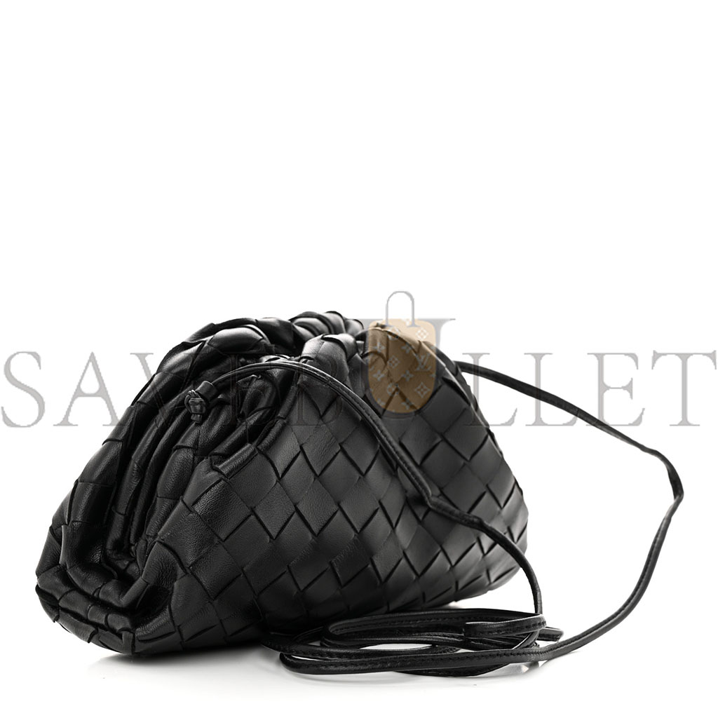 bo*te*ga Ve*ne*ta nappa intrecciato the mini pouch black  (22*15*7cm)