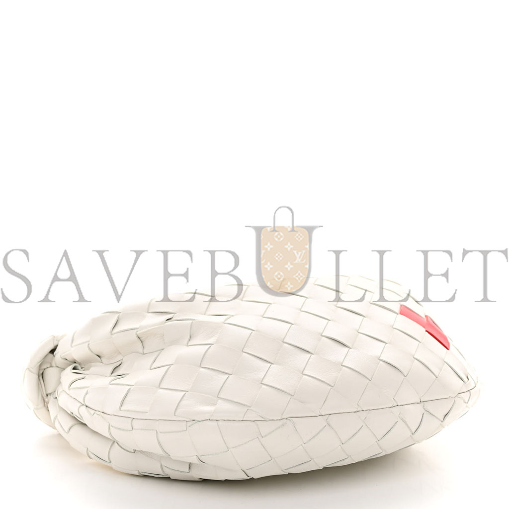 bo*te*ga Ve*ne*ta nappa intrecciato mini heart jodie white (25*13*8cm)