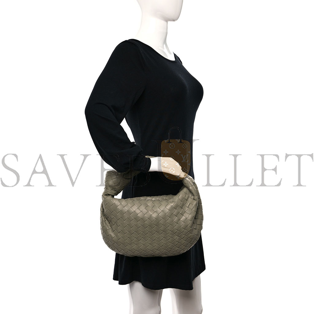 bo*te*ga Ve*ne*ta nappa intrecciato teen jodie hobo travertine  (37*21*8cm)