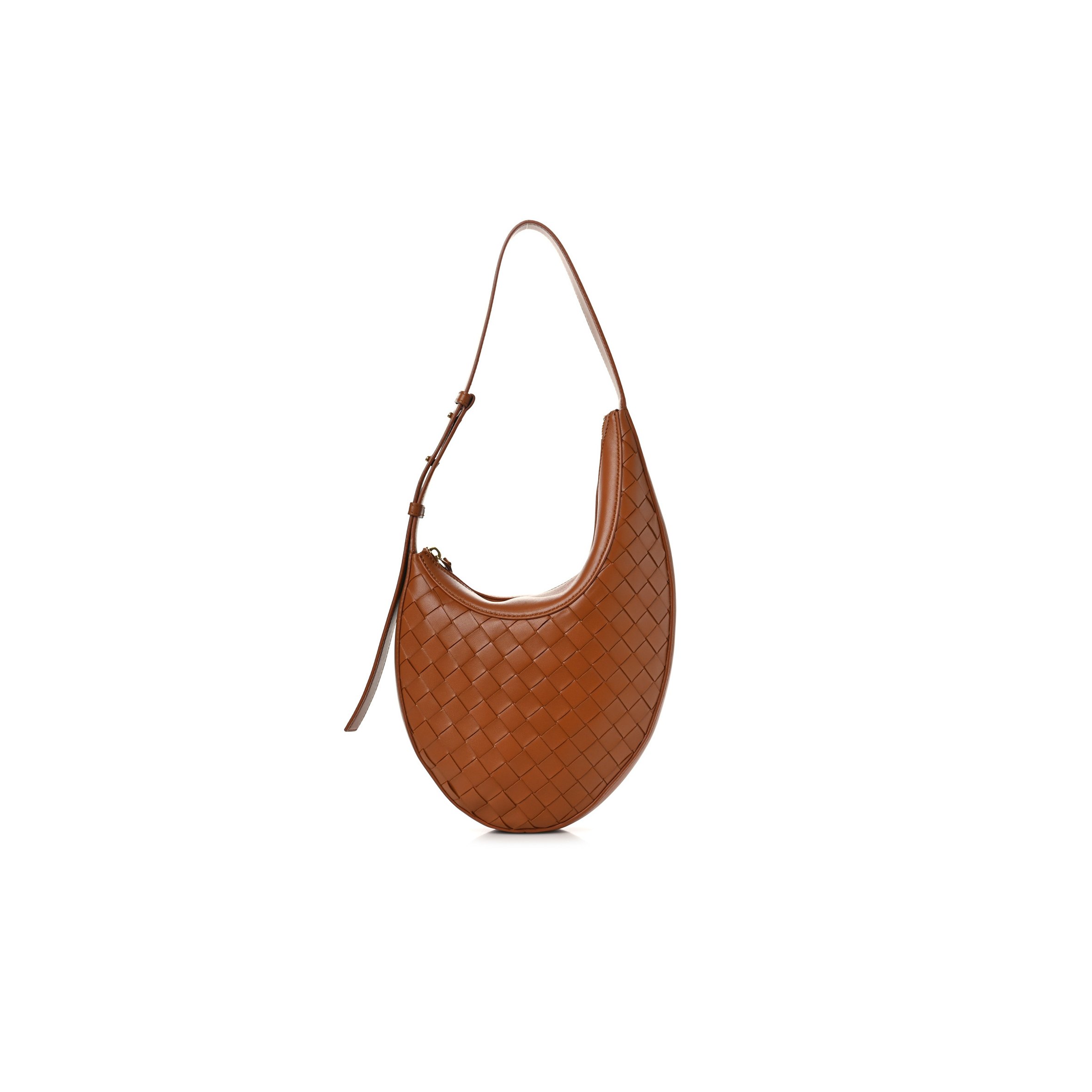 bo*te*ga Ve*ne*ta nappa intrecciato small drop shoulder bag wood  (23*34*6cm)