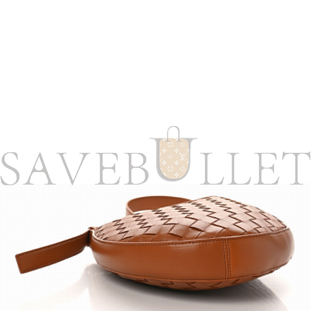 bo*te*ga Ve*ne*ta nappa intrecciato small drop shoulder bag wood  (23*34*6cm)