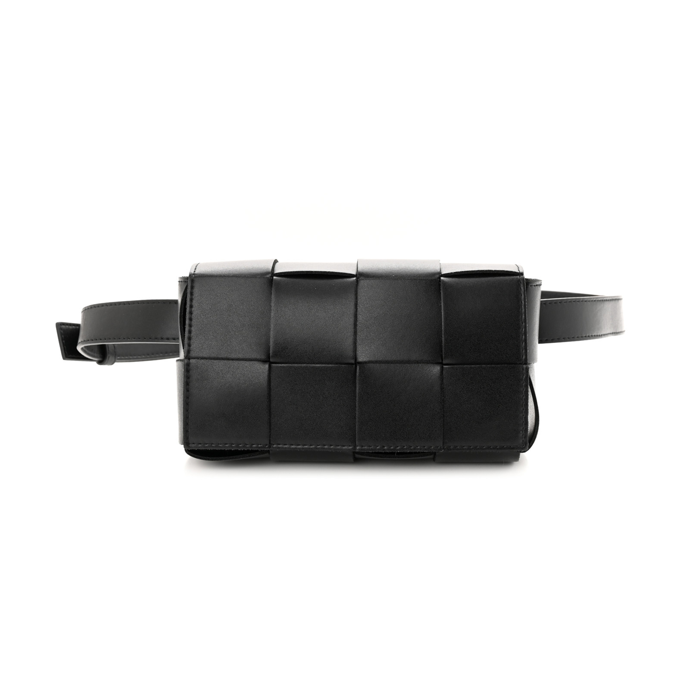 bo*te*ga Ve*ne*ta nappa maxi intreccio the belt cassette bag black  (18*10*5cm)