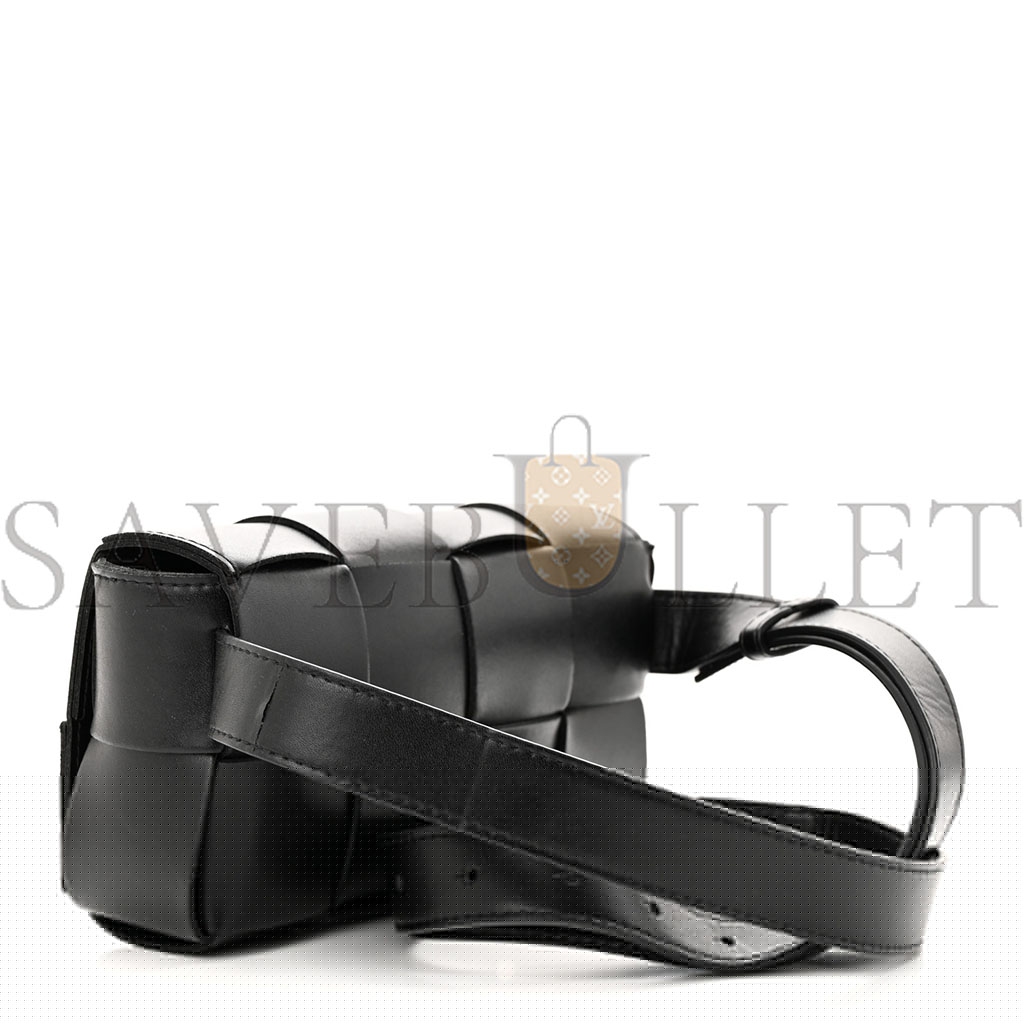 bo*te*ga Ve*ne*ta nappa maxi intreccio the belt cassette bag black  (18*10*5cm)