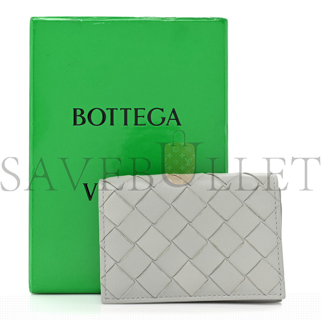 bo*te*ga Ve*ne*ta nappa intrecciato card case agate grey (11*9*2cm)