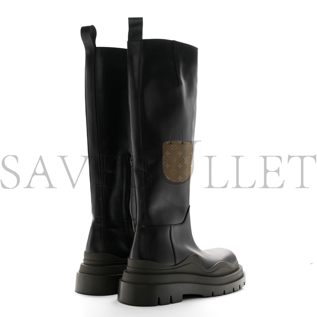 bo*te*ga Ve*ne*ta calfskin the tire high boots  black