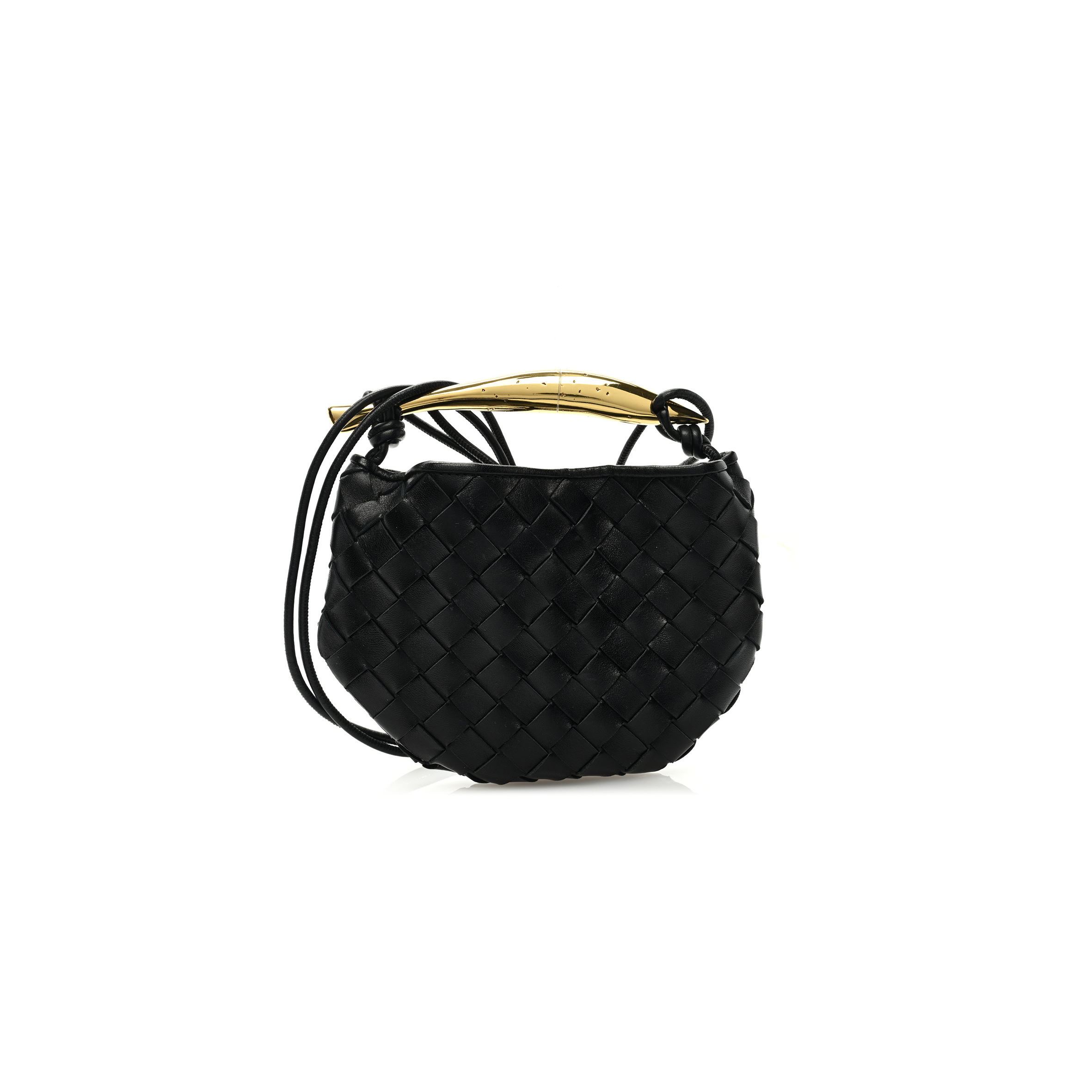 bo*te*ga Ve*ne*ta nappa intrecciato mini sardine bag black  (20*14*3cm)
