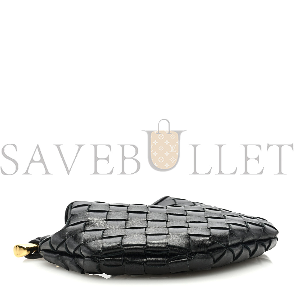 bo*te*ga Ve*ne*ta nappa intrecciato mini sardine bag black  (20*14*3cm)