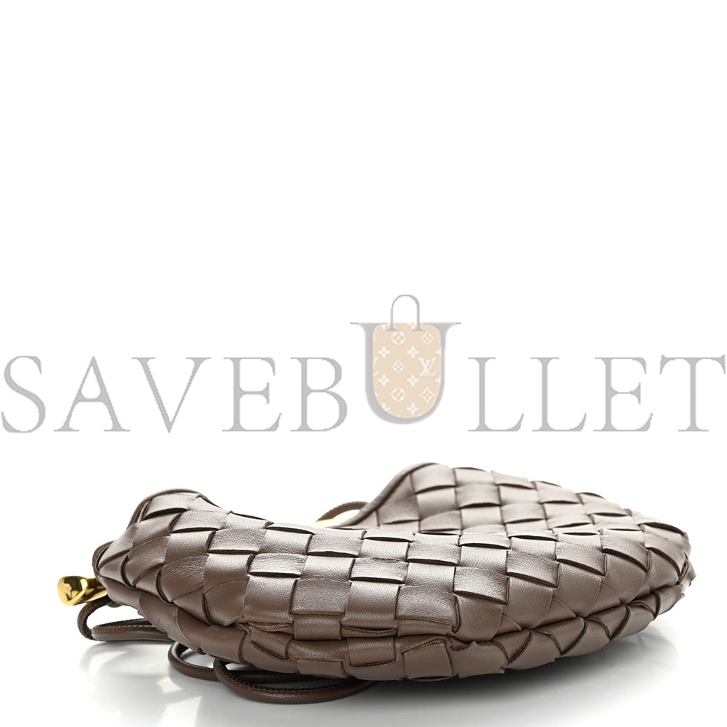 bo*te*ga Ve*ne*ta nappa intrecciato mini sardine bag taupe grey  (20*14*3cm)