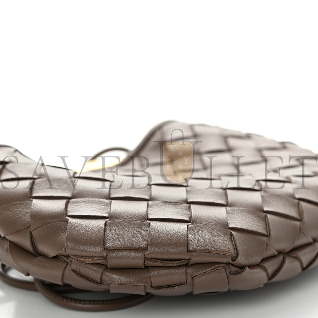 bo*te*ga Ve*ne*ta nappa intrecciato mini sardine bag taupe grey  (20*14*3cm)