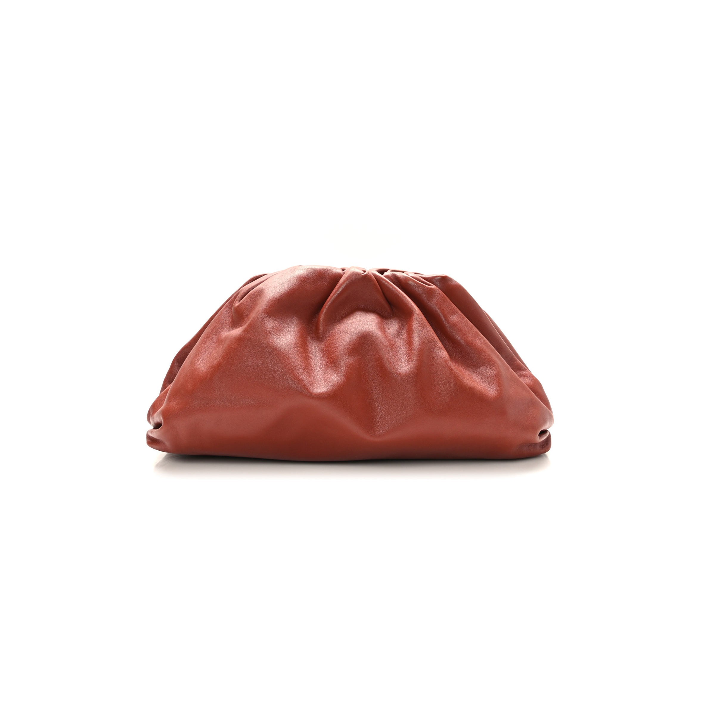 bo*te*ga Ve*ne*ta smooth butter calf the pouch oversized clutch rust  (38*18*9cm)