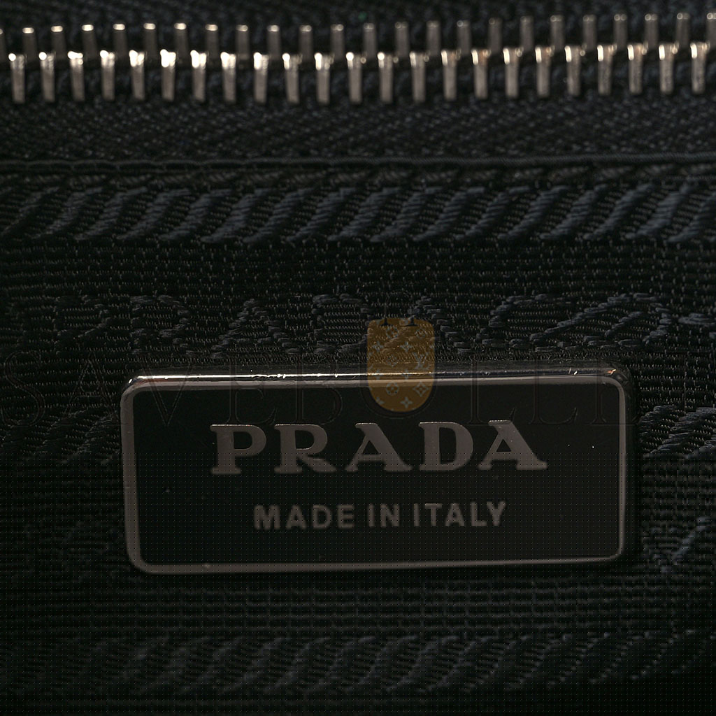 Pra*a vitello daino side pocket tote black (31*25*12cm)