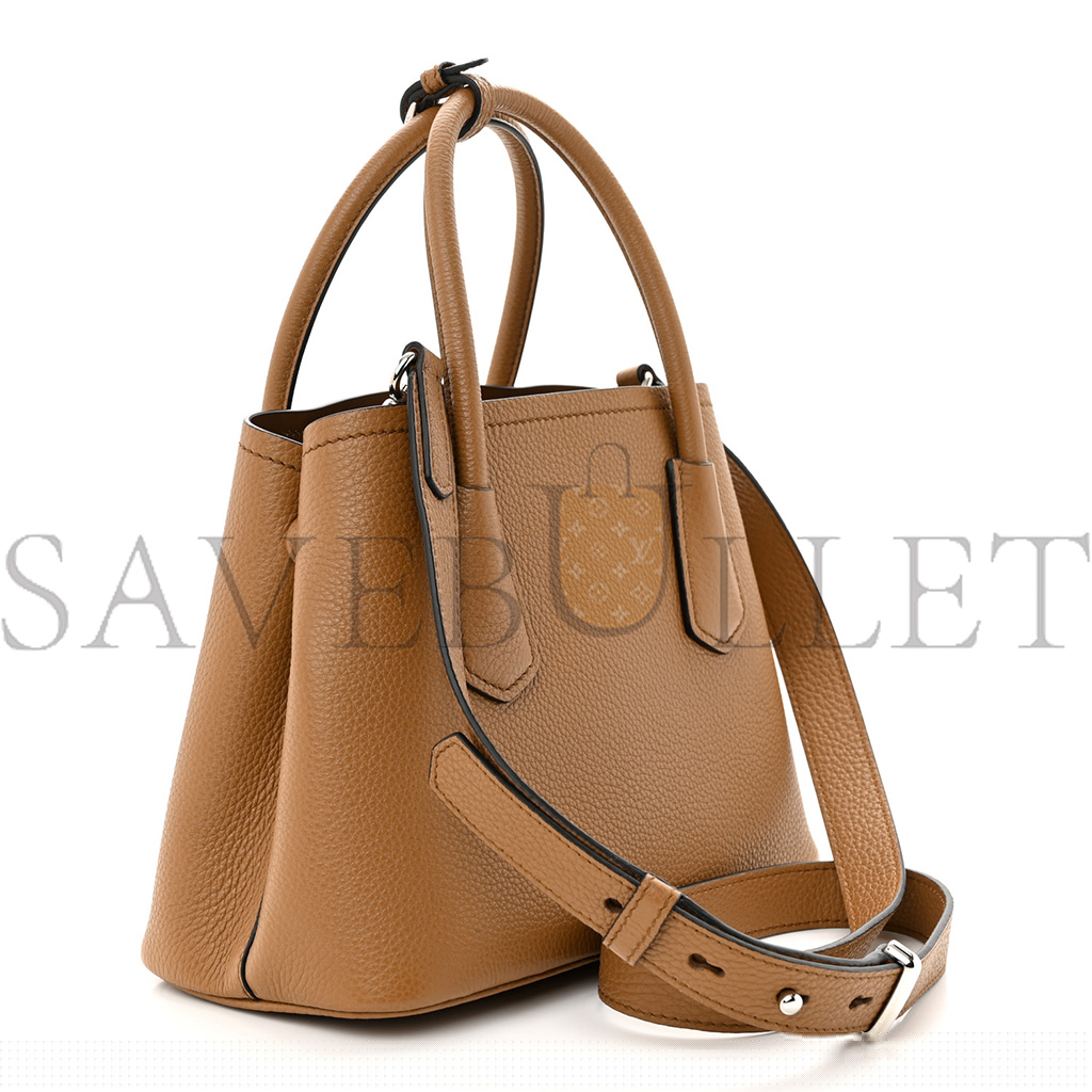 Pra*a vitello daino soft mini double bag caramel (25*18*10cm)