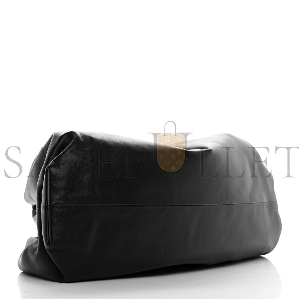 bo*te*ga Ve*ne*ta smooth butter calf the pouch oversized clutch black  (38*18*8cm)