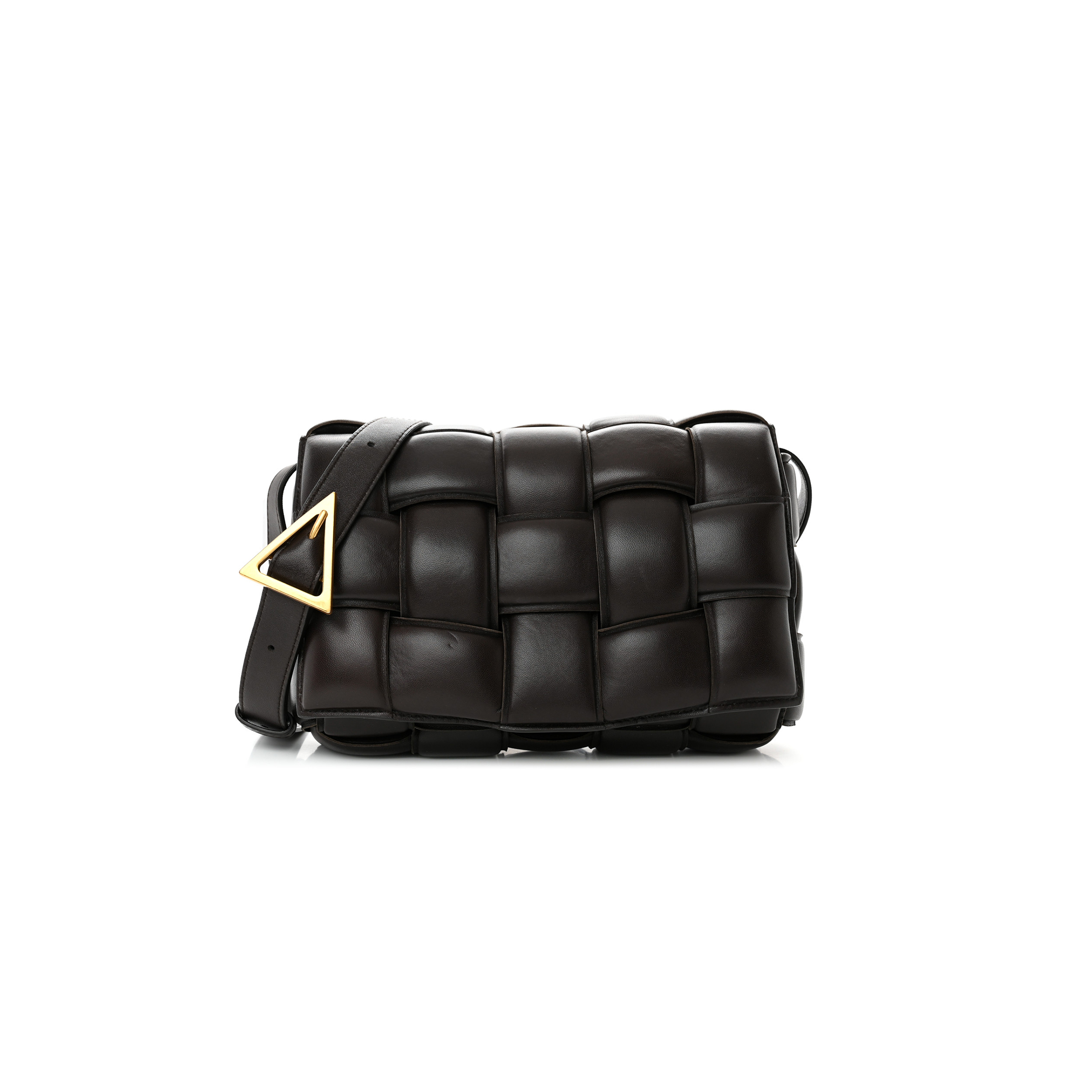 bo*te*ga Ve*ne*ta nappa maxi intreccio padded cassette crossbody bag fondant  (26*18*8cm)