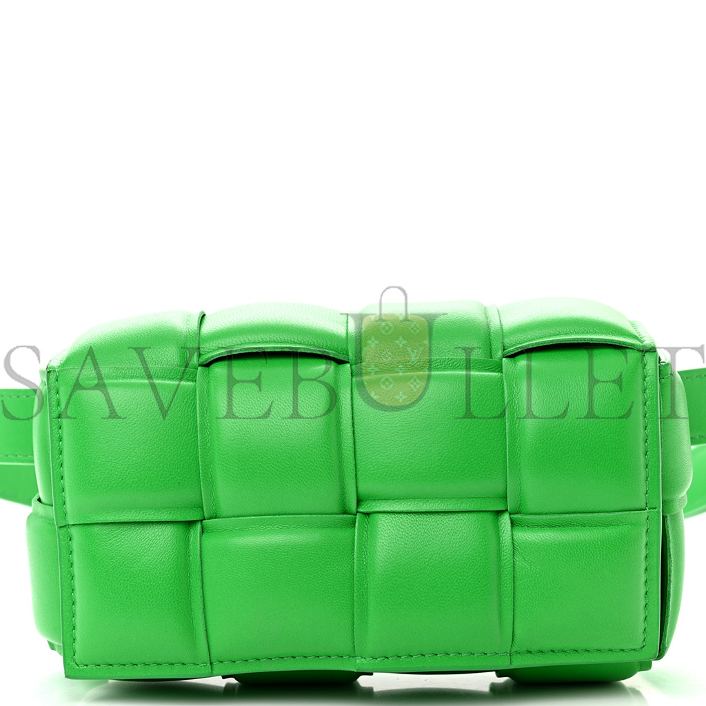 bo*te*ga Ve*ne*ta nappa maxi intreccio padded the belt cassette bag parakeet  (18*9*6cm)