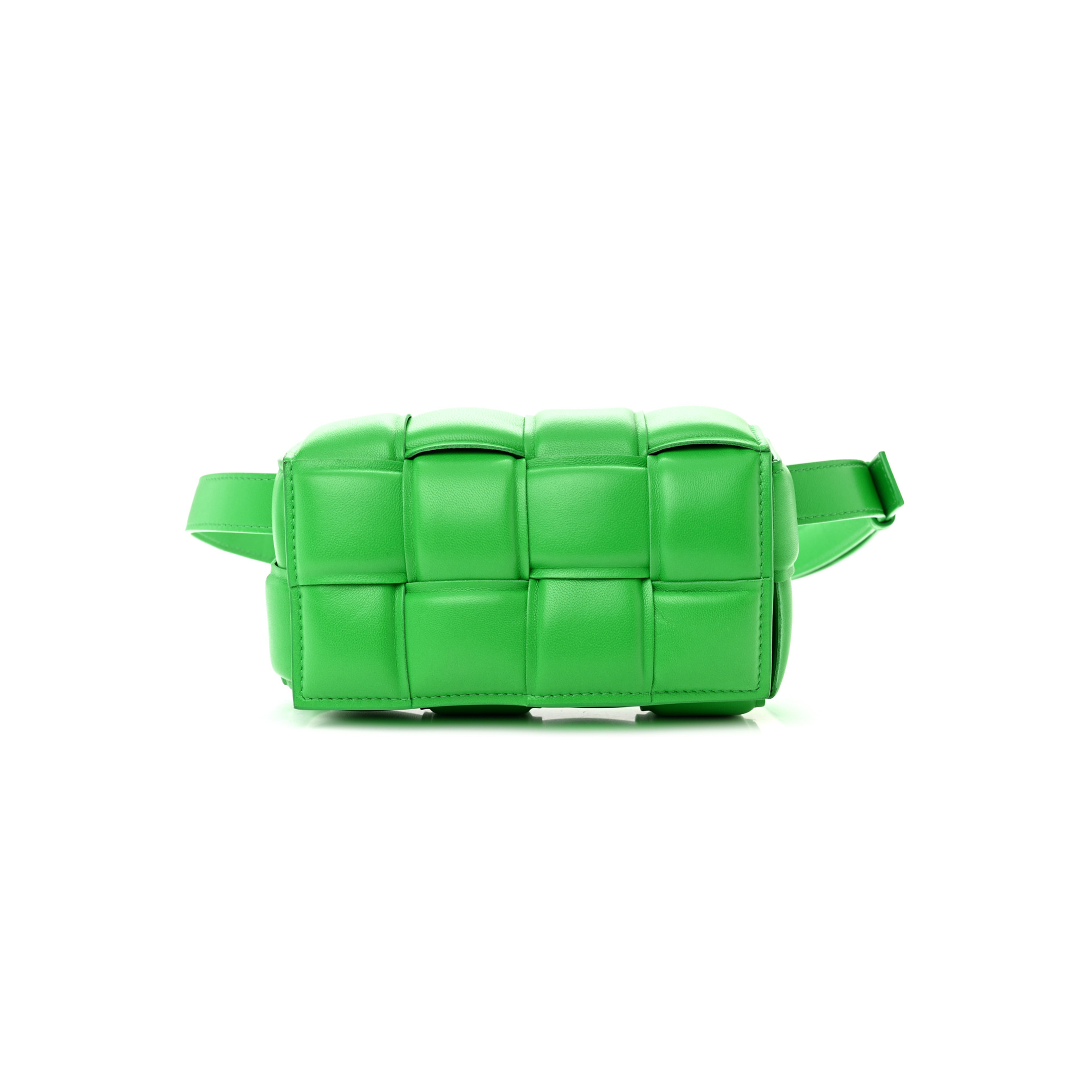 bo*te*ga Ve*ne*ta nappa maxi intreccio padded the belt cassette bag parakeet  (18*9*6cm)