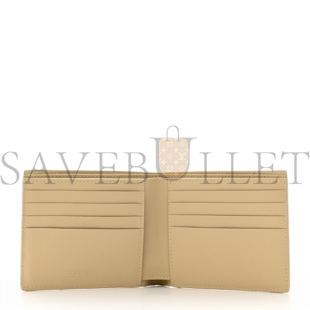 bo*te*ga Ve*ne*ta nappa maxi intrecciato bi fold wallet porridge (11*10*2cm)