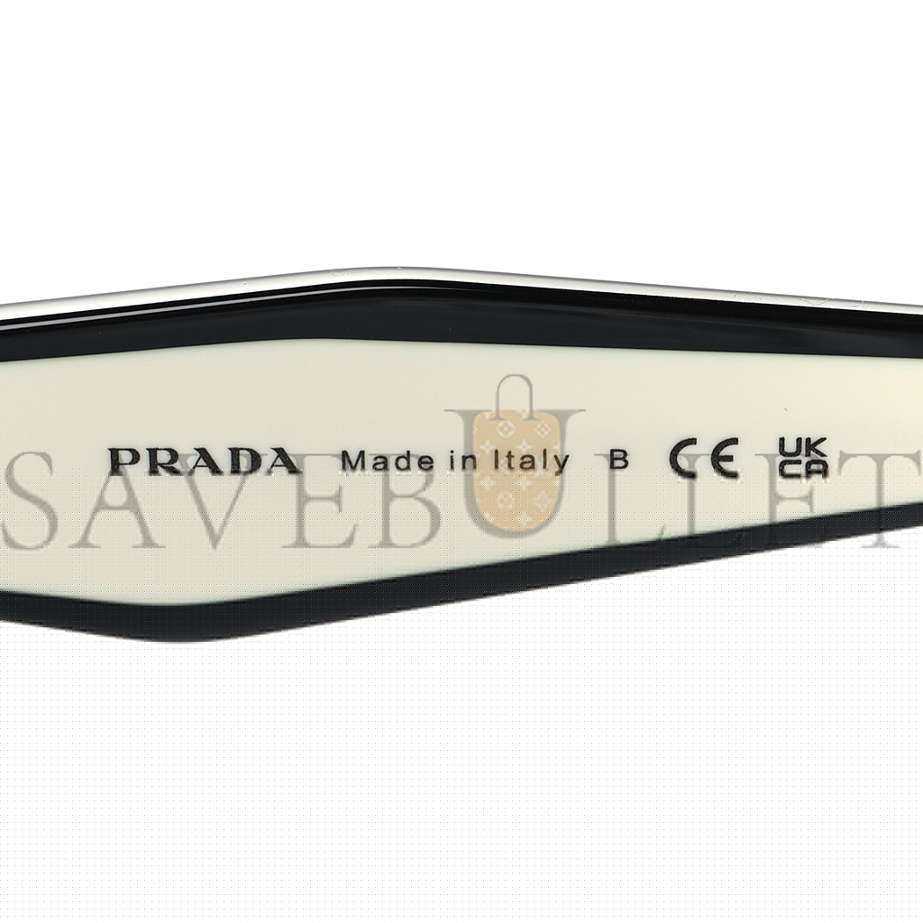 Pra*a acetate square sunglasses spr 24z black white