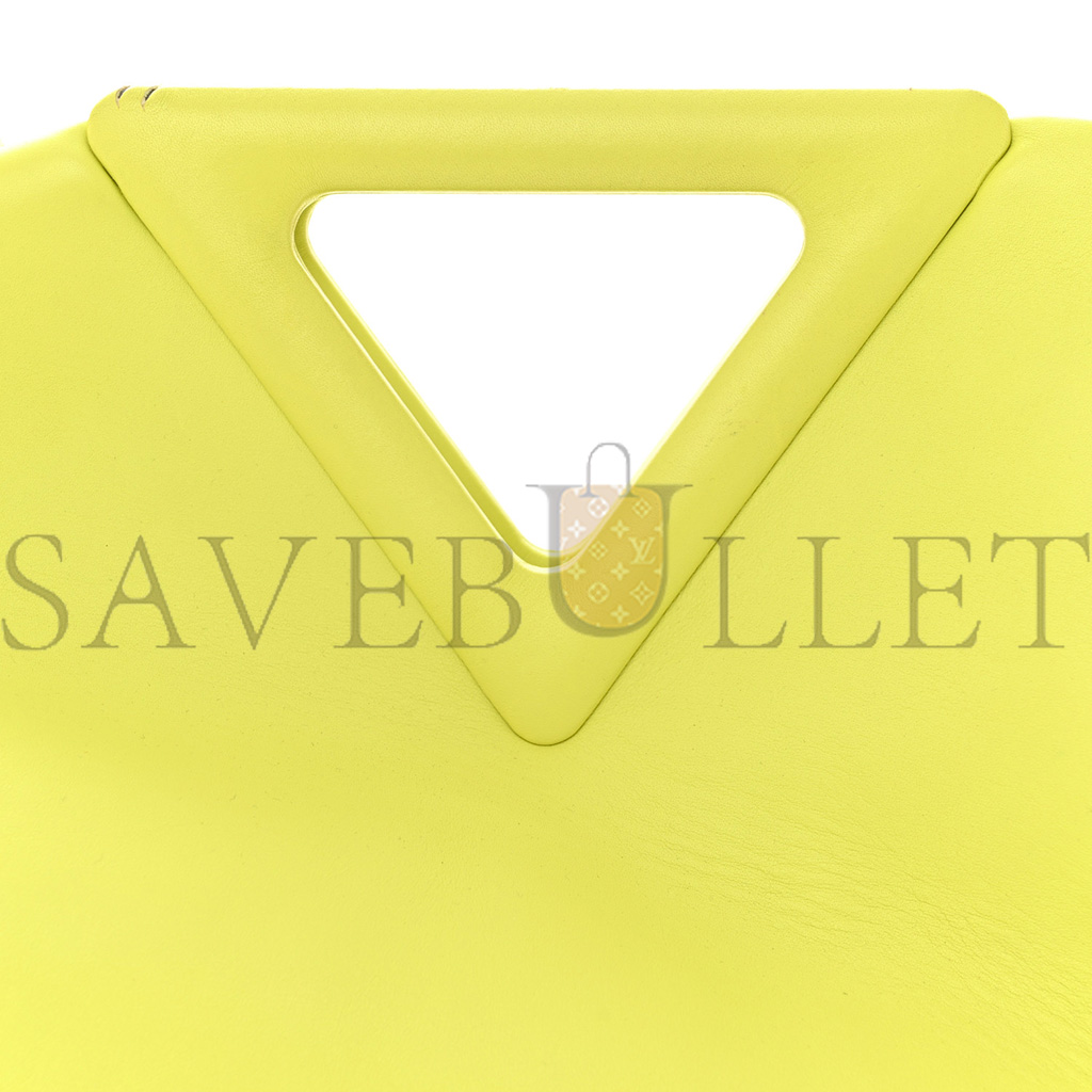 bo*te*ga Ve*ne*ta calfskin medium the point triangle bag seagrass  (32*23*11cm)