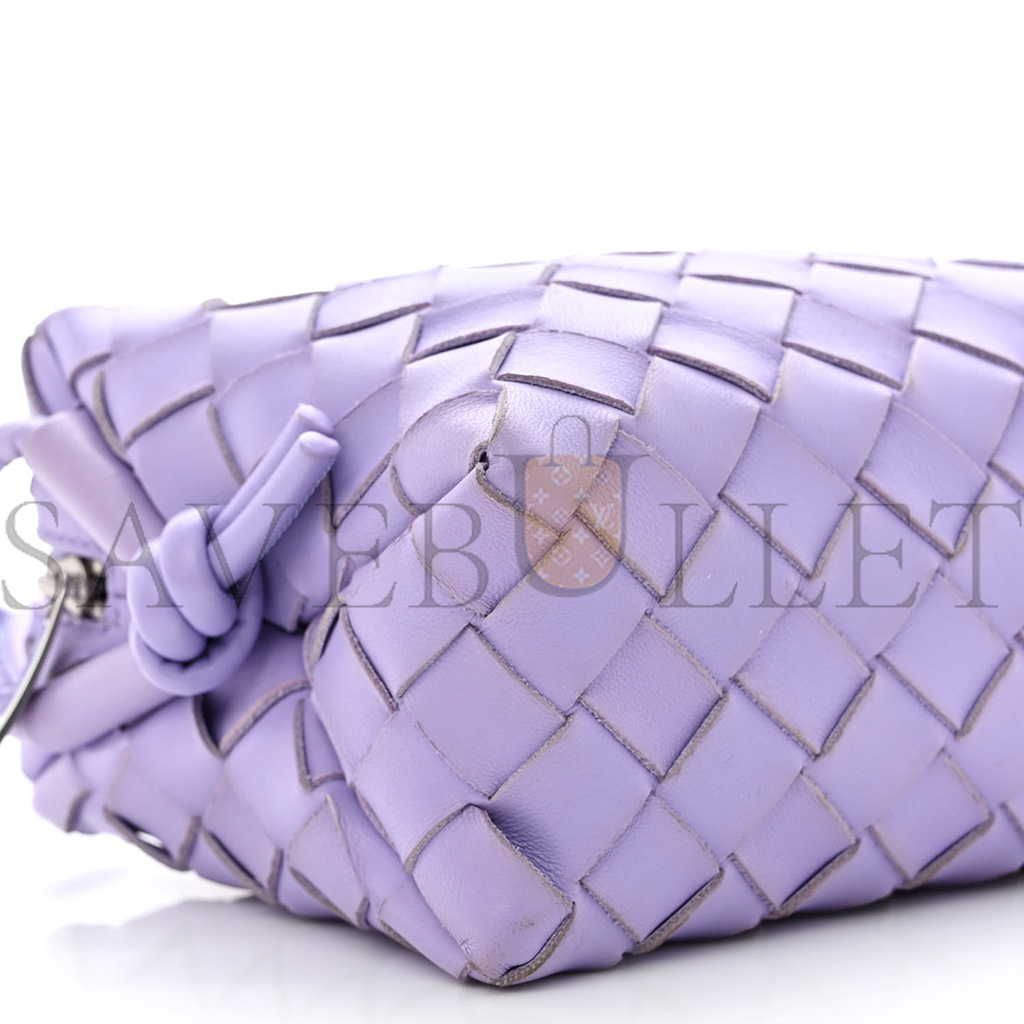 bo*te*ga Ve*ne*ta nappa intrecciato mini loop camera bag wisteria  (17*11*7cm)