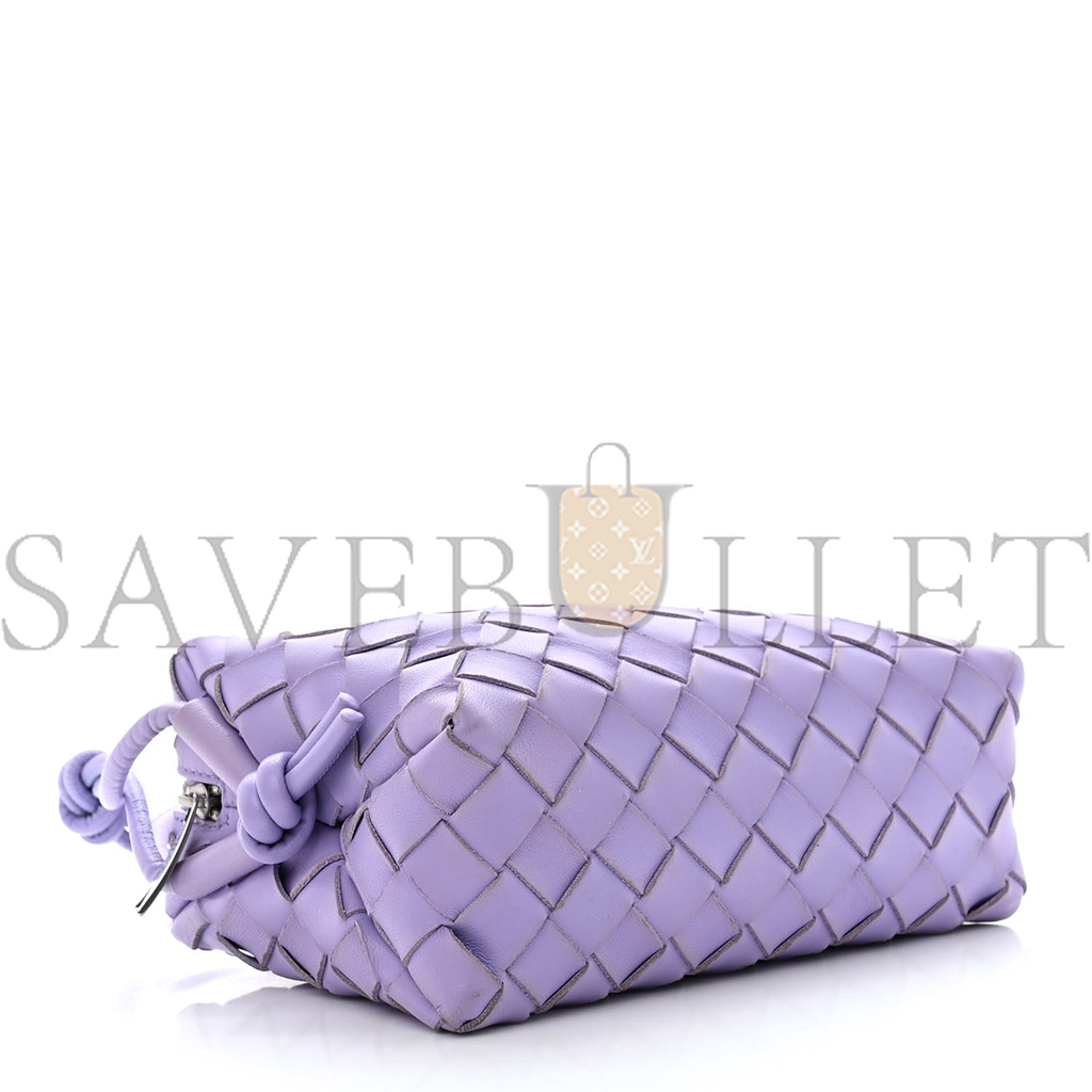 bo*te*ga Ve*ne*ta nappa intrecciato mini loop camera bag wisteria  (17*11*7cm)