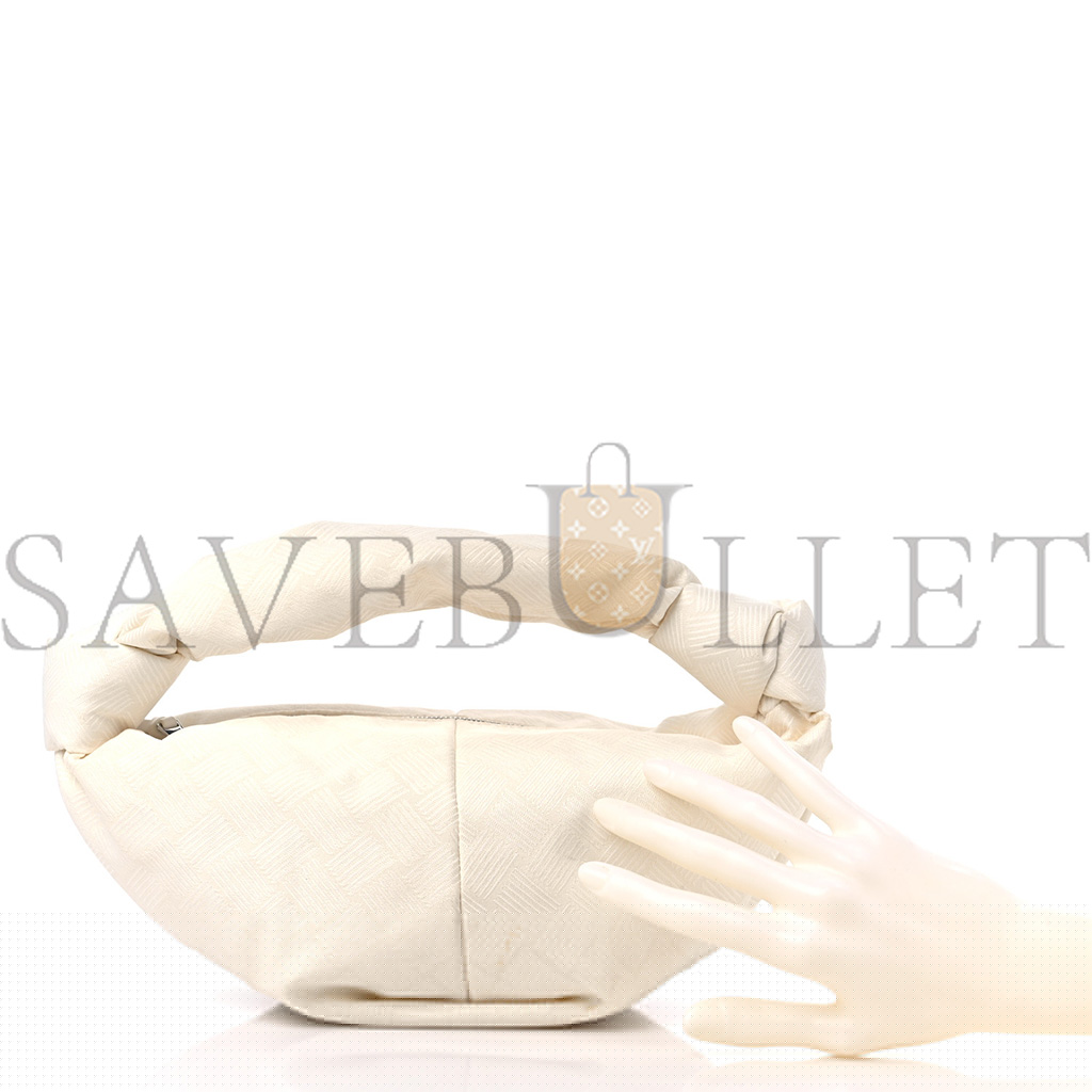 bo*te*ga Ve*ne*ta jacquard mini double knot bag ivory  (28*10cm)