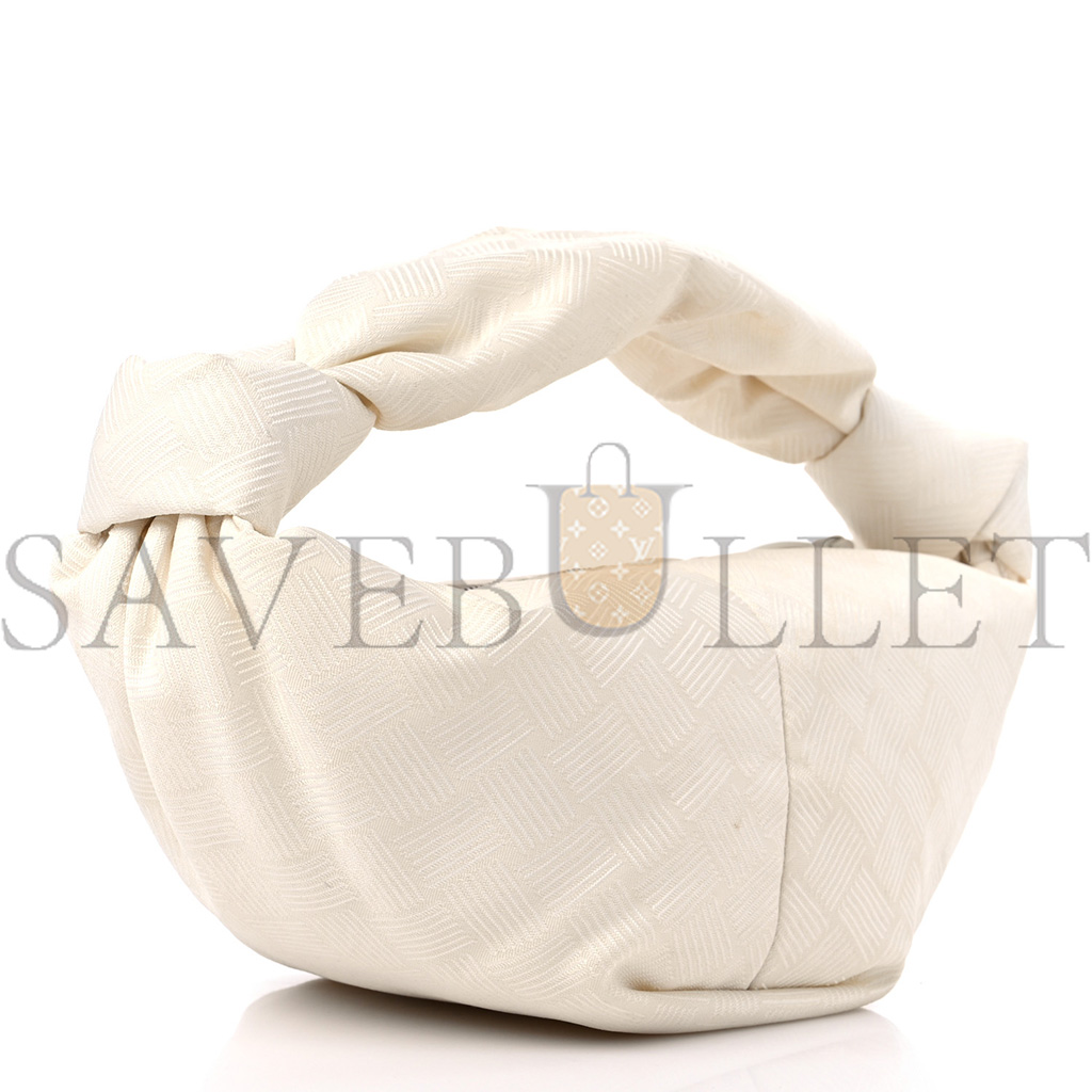 bo*te*ga Ve*ne*ta jacquard mini double knot bag ivory  (28*10cm)