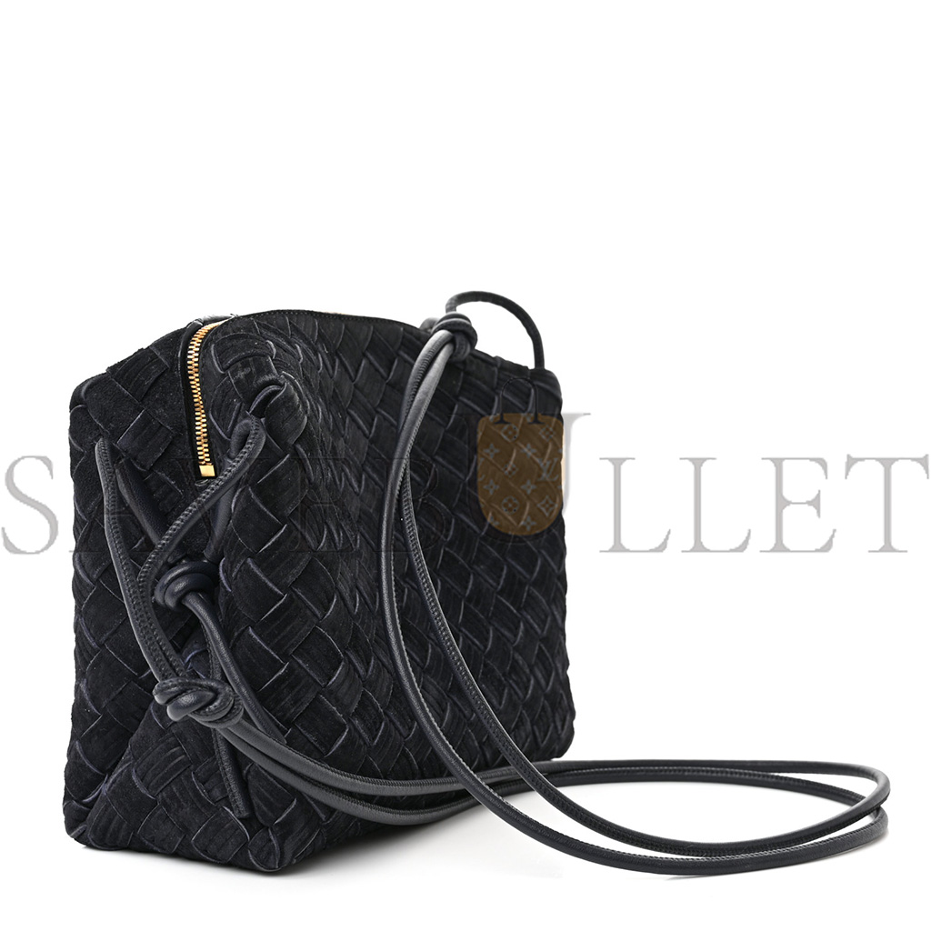 bo*te*ga Ve*ne*ta suede intrecciato small loop camera bag space  (21*17*10cm)