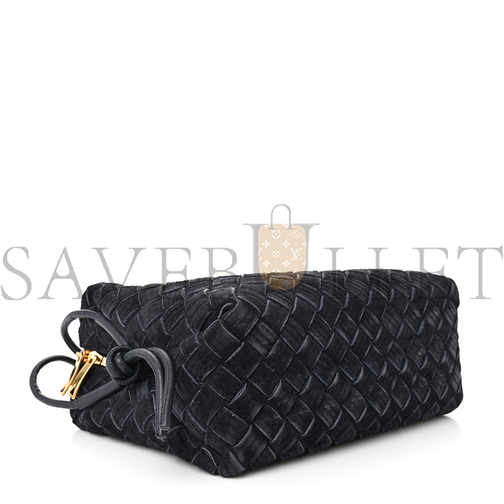 bo*te*ga Ve*ne*ta suede intrecciato small loop camera bag space  (21*17*10cm)