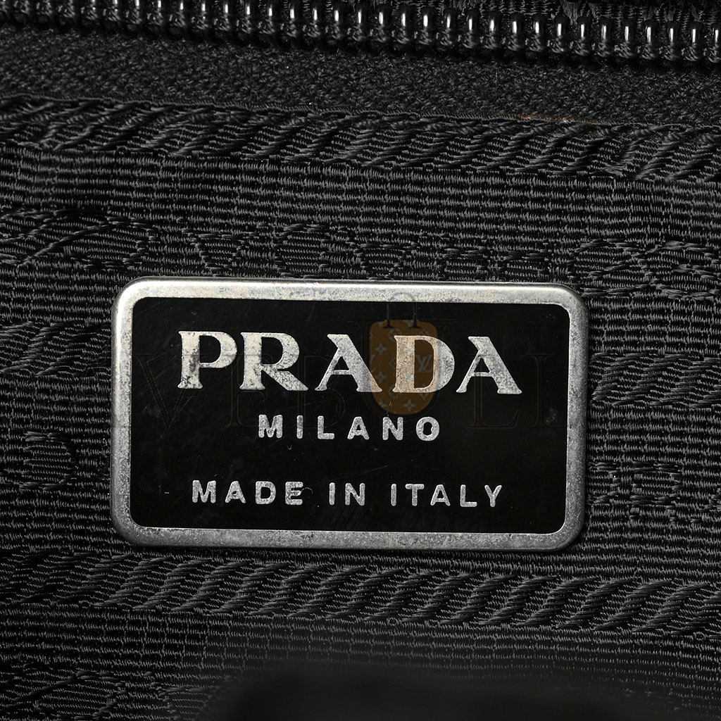 Pra*a nylon vela medium backpack black (29*29*14cm)